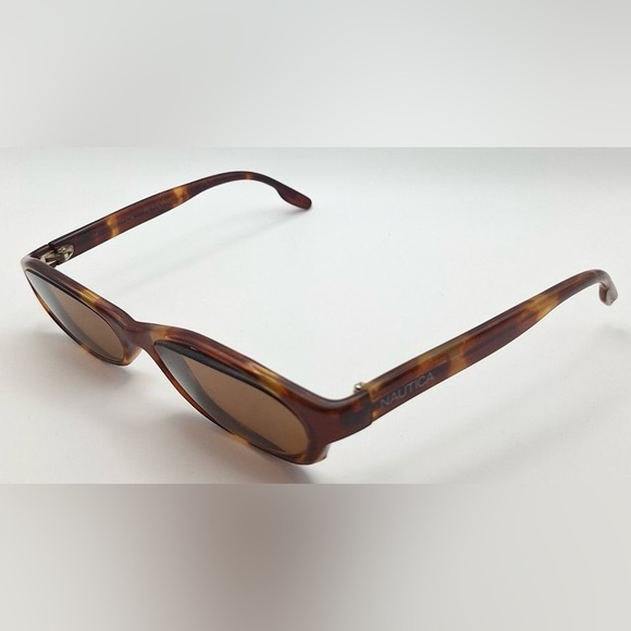Nautica Curacao Tortoise Oval Sunglasses Frames Only - Picture 2 of 8